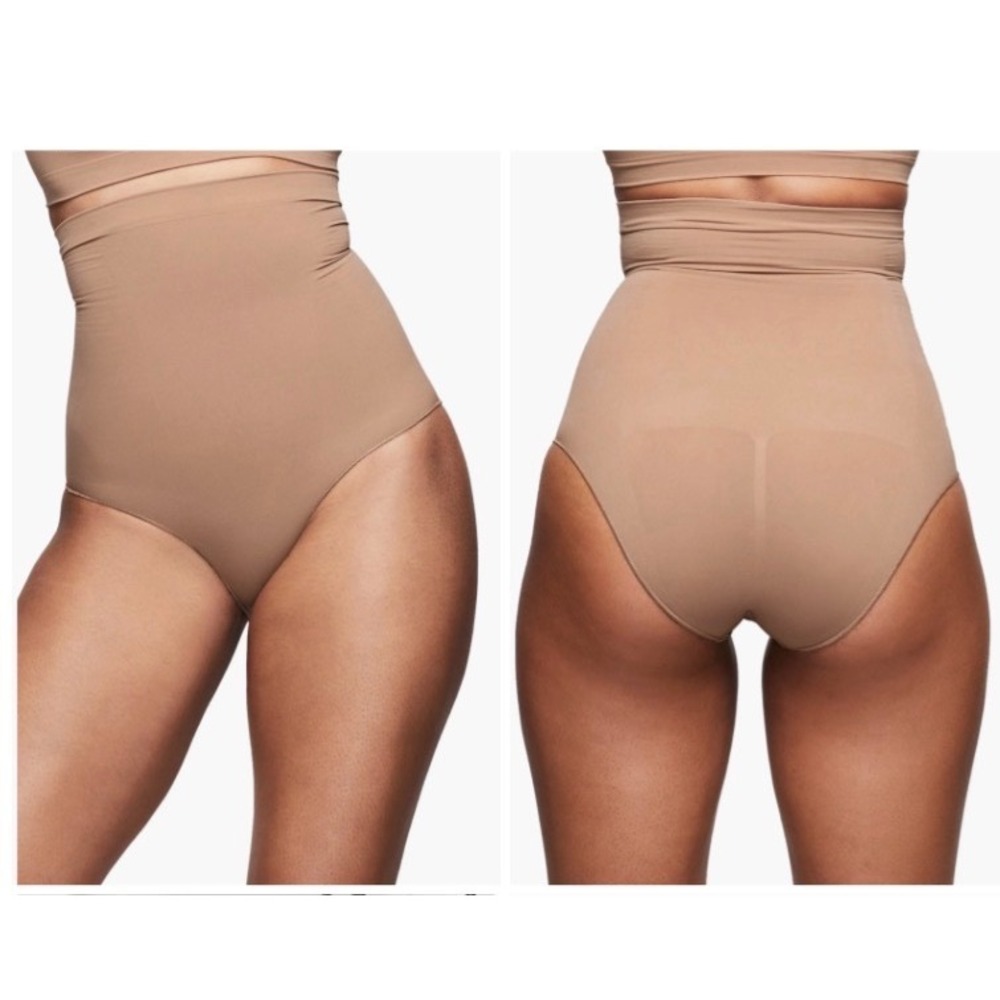 SKIMS Sculpting High Waist Brief Sienna Brown Shapewear S/M SH-HWB-0102 Womens